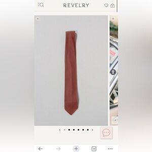 Revelry men’s tie velvet dusty rose